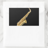 "Saxofoon" design geschenken en producten Rechthoekige Sticker (Tas)