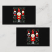 Saxofoon Drums Accordion Lelijke Kersttrui G Visitekaartje (Voorkant / Achterkant)