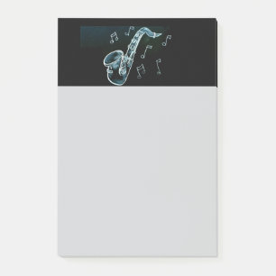 Saxofoon En Muzieknoten Post-it® Notes