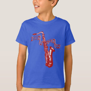 Saxofoon en Noten Zeer Cool T-shirt