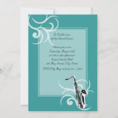 Saxofoon Full Color Kaart (Voorkant)