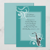 Saxofoon Full Color Kaart (Voorkant / Achterkant)