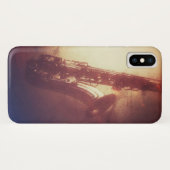 SAXOFOON FUNKY JAZZ IPHONE HOESJE (Achterkant (horizontaal))
