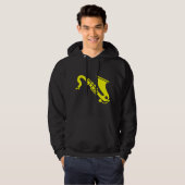 Saxofoon - Geel Hoodie (Voorkant volledig)