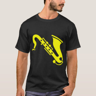 Saxofoon - Geel T-shirt