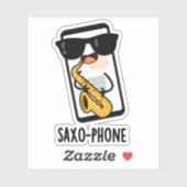 Saxofoon Grappige Gsm Woorden  Sticker (Vel)
