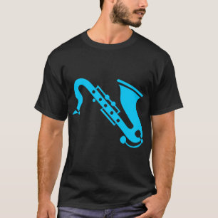 Saxofoon - Hemelblauw T-shirt