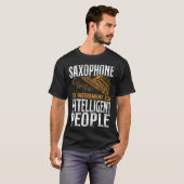 Saxofoon Het instrument voor intelligente T-shirt (Voorkant volledig)