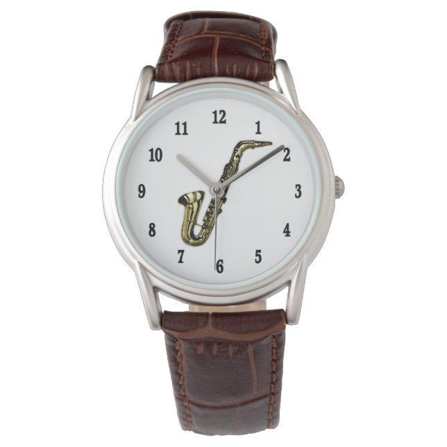 Saxofoon Horloge (Voorkant)