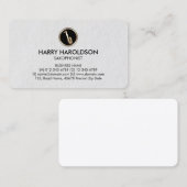 Saxofoon Icon Saxofonist Premium Business Card Visitekaartje (Voorkant / Achterkant)
