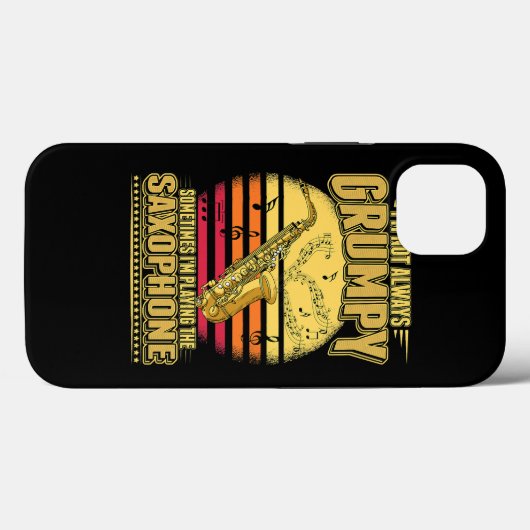 Saxofoon Jazz Saxofoon Saxofoon Case-Mate iPhone Case (Achterkant (horizontaal))