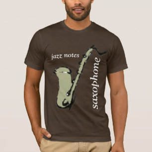 saxofoon, jazz t-shirt