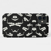 Saxofoon jazz zwart-wit patroon Case-Mate iPhone case (Achterkant (horizontaal))