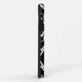 Saxofoon jazz zwart-wit patroon Case-Mate iPhone case (Achterkant/rechts)