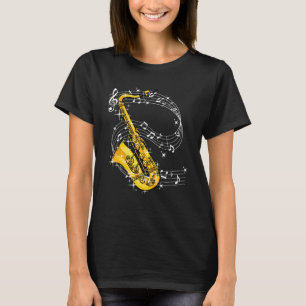 saxofoon jazzsaxofonist t-shirt