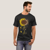 Saxofoon Kies Happy Sunflower Classic F T-shirt (Voorkant volledig)