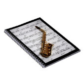 Saxofoon Klassiek Notitieboek (Rechterzijde)