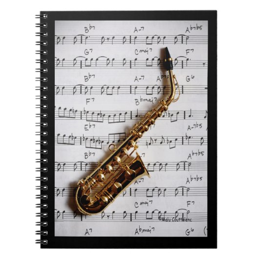 Saxofoon Klassiek Notitieboek (Voorkant)