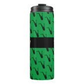 Saxofoon Koele Groene Muziek Thermosbeker (Voorkant)