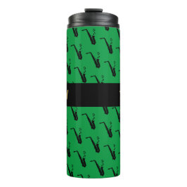 Saxofoon Koele Groene Muziek Thermosbeker