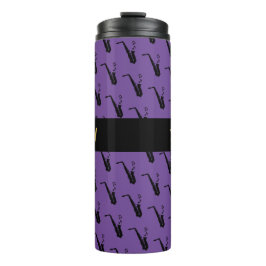 Saxofoon Koele Paarse Muziek Thermosbeker