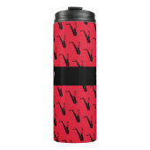 Saxofoon Koele Rode Muziek Thermosbeker (Voorkant)