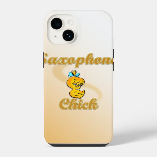 Saxofoon Kuiken iPhone Hoesje (Achterkant)