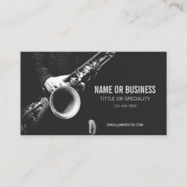 Saxofoon kunst voor saxofonist visitekaartje
