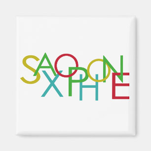 SAXOFOON Letters Magneet