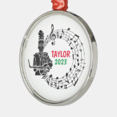 Saxofoon Marching Band Kerst Ornament (Links)