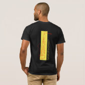 Saxofoon minimalist zwart rood Moderne saxofonist T-shirt (Achterkant volledig)
