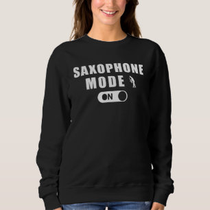 Saxofoon Mode t-shirt hoodie trui met lange mouwen