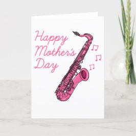 Saxofoon Moederdag Saxofonist Musicus Bedankkaart