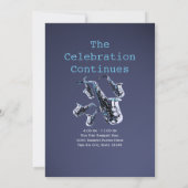 Saxofoon Music Bar Mitswa Kaart (Achterkant)