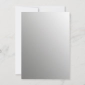 Saxofoon Music Bar Mitswa Receptie Kaart (Achterkant)