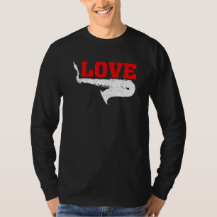 Saxofoon Muziek Liefde Saxofoon T-shirt