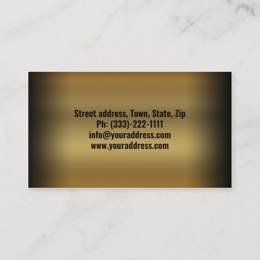 Saxofoon Muziekleraar Retro Visitekaartje (Achterkant)