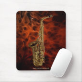 SAXOFOON MUZIEKLIEFHEBBER Mousepad Muismat (Met muis)