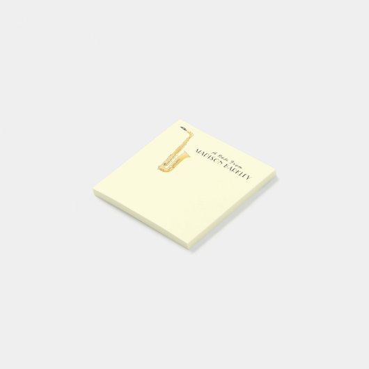 Saxofoon Muzikant Band Leraar Post-it Notities Post-it® Notes (Schuin)