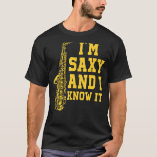 Saxofoon Muzikant Muziekinstrument Jazz Band SA T-shirt