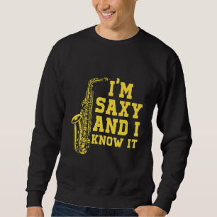 Saxofoon Muzikant Muziekinstrument Jazz Band SA Trui
