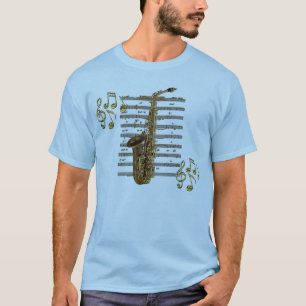 SAXOFOON muzikant muziekliefhebber T-shirt