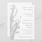 Saxofoon Overweging Kaart (Voorkant / Achterkant)