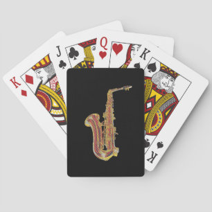 Saxofoon Pokerkaarten