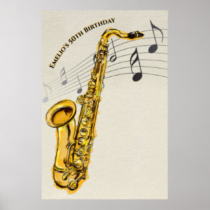 Saxofoon Poster