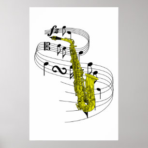Saxofoon Poster
