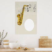 Saxofoon Poster Op Maat (Keuken)