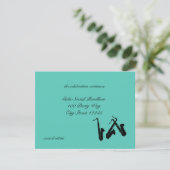 Saxofoon/Receptie Kaart (Staand voorkant)