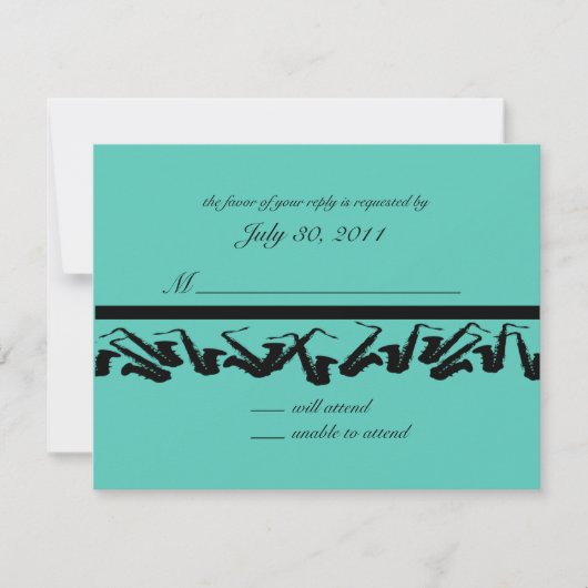 Saxofoon/Respons Kaart (Voorkant)