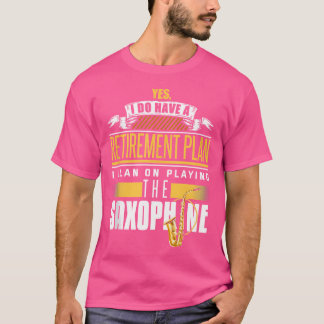 Saxofoon Retirement Shirt Jazz Retiree Saxofonis